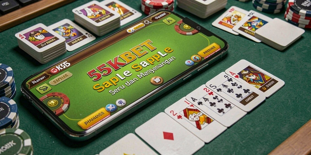 Tampilan gameplay Gaple yang seru dan interaktif di 55KBET.
