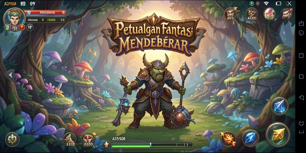 Tampilan gameplay mendebarkan dalam dunia RPG ADS508.
