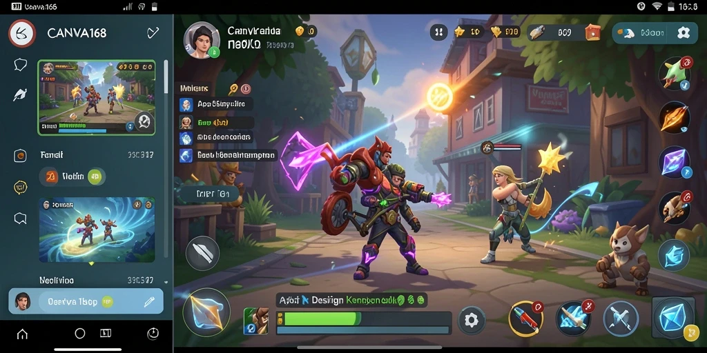 Tampilan gameplay kreatif yang menarik dari CANVA168.