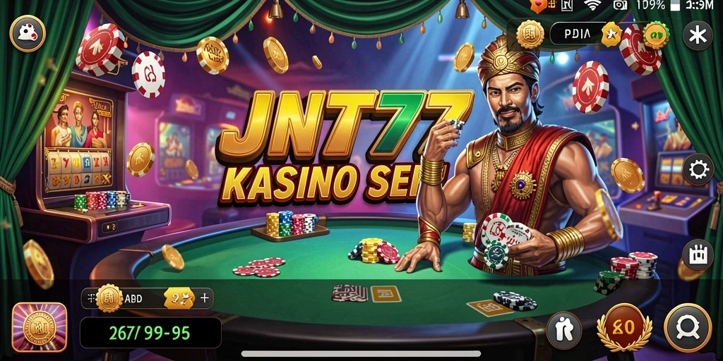 Tampilan screenshot permainan Kasino JNT777 yang menarik dan menantang.