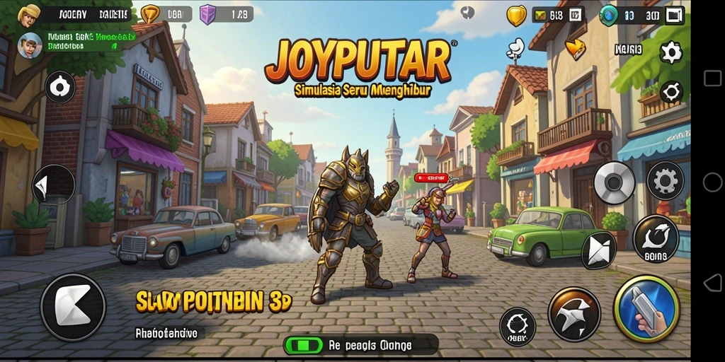 Tampilan gameplay menarik dari JOYPUTAR yang menampilkan pengalaman simulasi.