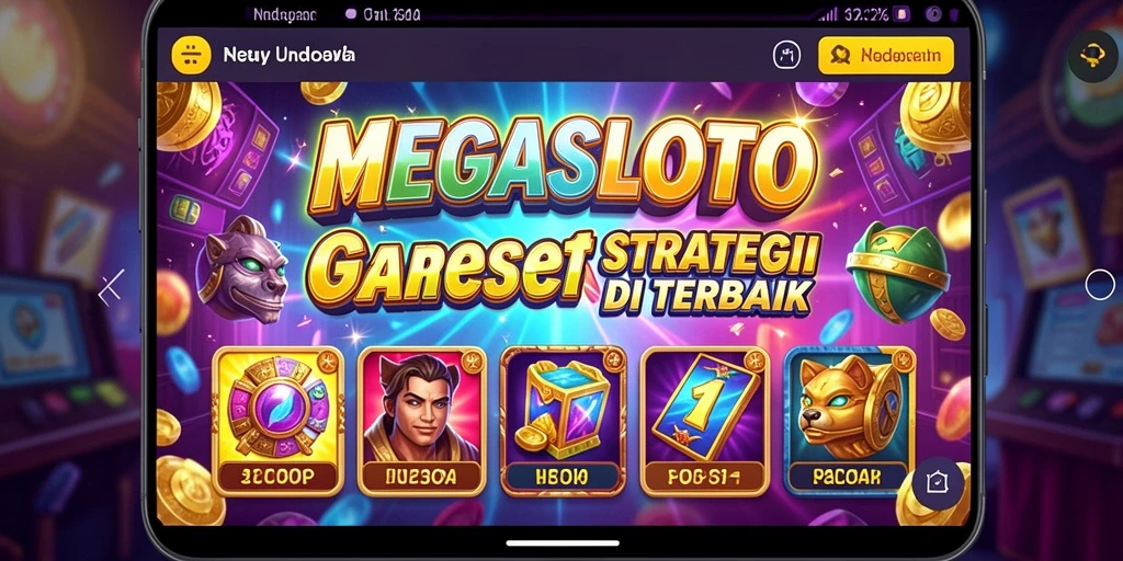 Screenshot MEGASLOTO menampilkan gameplay seru dan mendebarkan.