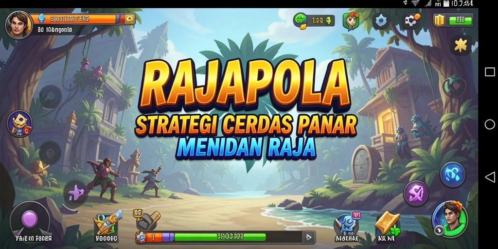 Tangkapan layar RAJAPOLA menunjukkan pertempuran strategis yang mendebarkan.