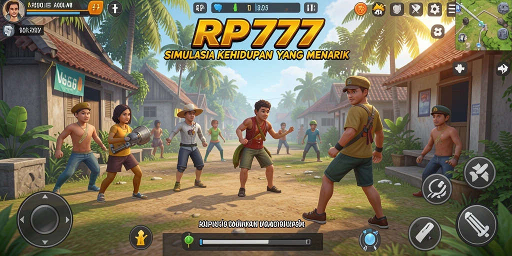 Screenshot gameplay RP777 menampilkan suasana simulasi yang realistis.