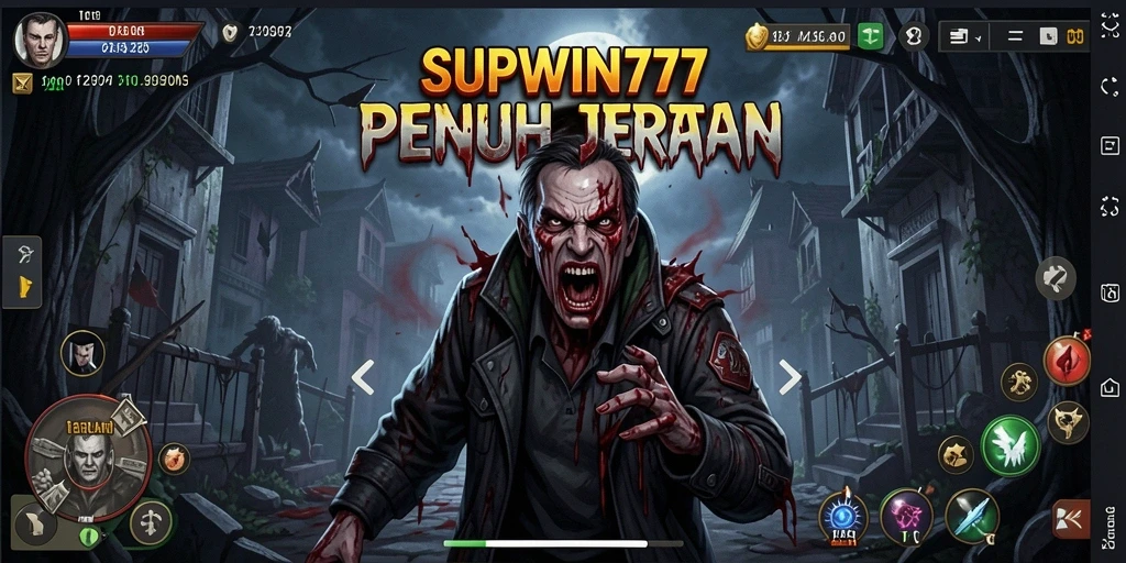 Screenshot utama SUPWIN777 menampilkan momen menegangkan dalam gameplay Horror.